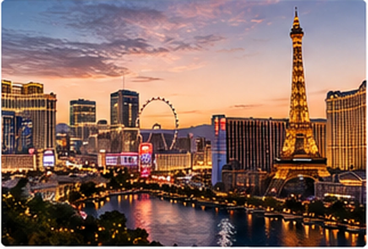 Aerial view of Las Vegas Boulevard casino resort corridor